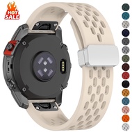 20mm 22mm 26mm Silicone Strap For Garmin Fenix 8 43mm 47mm 51mm Magnetic Band For Garmin Enduro 3 2