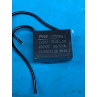 Fan capacitor CBB61 2uf 450VAC