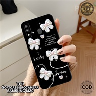 Latest Samsung M20 Case - Leviora Fashion Ribbon Samsung M20 Softcase - Pro Camera Latest Samsung M2