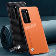 Luxury Casing For Huawei P40 / P40 Pro / P40 Lite Shockproof Luxury Matte PU Leather Cover Business Case