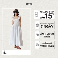 DOTTIE - Backless fairy dress - White - D0710