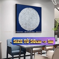 1mx1m Large square imitation oil painting on rustic canvas hanging in living rooms, hotels, luxury a