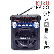 kuku AM-058 AM/FM Radio with USB/SD/TF MP3 voice frequency