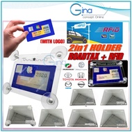 2in1 RFID with Roadtax Holder logo holder / Logo Road tax Holder Car Pemegang Road Tax Kereta acryli