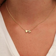 Love Letter Necklace Female Simple K Stainless Steel Jewelry Letter Pendant Clavicle Chain S26.04.15