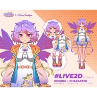 Vtuber Live2D Anime Character Package Ready for Streaming, Vtuber Streaming, 2D Live Streaming Chara