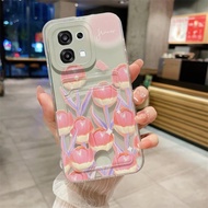 Konsmart mặt trăng và thẻ hình bướm Túi Ốp điện thoại cho OPPO A6 Pro 5G / A6 Pro 4G nhựa TPU mềm Ốp