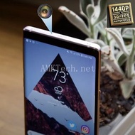 改裝鏡頭後嘅三星 Note 9，配備精緻嘅前置高清鏡頭同隱秘嘅錄影功能。針孔攝錄機，偷拍鏡頭，偷拍針孔，針孔鏡頭，針孔攝影機，偷拍神器，隱藏攝錄機。(Modified Samsung Note 9 w