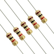 1/4W5% In-Line Carbon Film Four-Color Ring Resistor Commonly Used Repair Resistor 1K 2K 3K 4.7K 5.6K