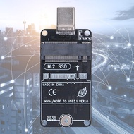 สองโปรโตคอลประเภท C อะแดปเตอร์ SSDs ขนาด NVMe SATAs รองรับความเร็ว10Gbps