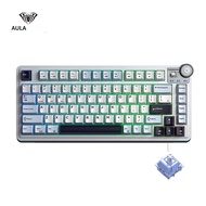 AULA AU75 Esports Gaming คีย์บอร์ดสามโหมด 81 คีย์ PBT Keycap Hot Swappable RGB PC เดสก์ท็อปพิมพ์คีย์