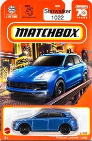 特別版！Matchbox 70週年紀念款 Porsche Cayenne Turbo S 藍 保時捷模型車