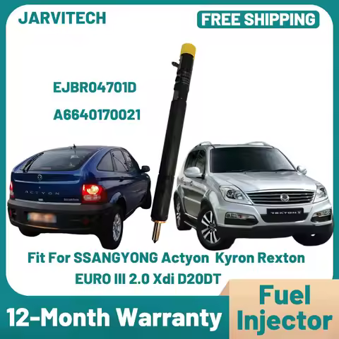 New Diesel Fuel Injector EJBR04701D 6640170221 Nozzle For Ssangyong Kyron Actyon Euro 3 2.0 Xdi D20D