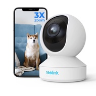 5MP Indoor Security Camera, 5GHz WiFi Camera, E1 Zoom Plug-in Pet Camera, 360 Degree Baby/Dog Monito