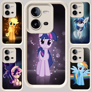 M-43 My Little Pony Rainbow White Casing for VIVO V50 Lite V23 Y31 Y53s V23E Y51S Y33 Y75 V25 Y51 Y2