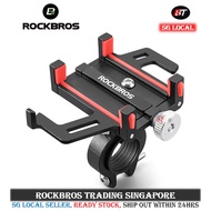 [SG SELLER] RockBros Handphone holder aluminum phone holder bicycle handphone holder bike phone holder motorcycle