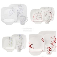 CORELLE 16PC SQUARE DINNERWARE SET