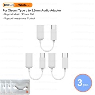 【♚】Original For Xiaomi USB Type C To 3.5mm Earphone Audio Adapter Aux Jack Converter Cable For Mi 14