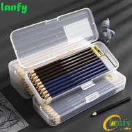 LANFY Storage Box, Large Capacity High-quality Pencil Holder, Versatile Transparent Durable Plastic 