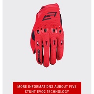 FIVE5 GLOVES L STUNT EVO 2   2025 RIDING GLOVE STREET PERFORMANCE ORIGINAL FIVE 5 MOTORCYCLE GLOVE