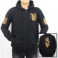 AOT SHINGEKI NO KYOJIN GOLD SCREEN PRINTING JACKET - ATTACK ON TITAN EREN YEAGER JACKET - MIKASA ECK