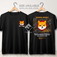Kaos Crypto Shiba Inu Dog Holder Cryptorich Cryptocurrency Ethereum Baju Cotton Combed 30s - TF9355
