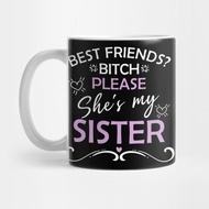 Sister Best Friend BFF Gift Glass - Best Friends Gift Tea Mug