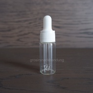 [10 PCS] PIPET KACA BENING TUTUP HITAM 10ml  / Botol Serum 10ml / Botol Kaca Pipet 10 ml Bening Tutup Hitam