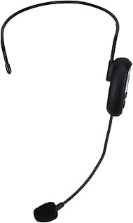 Generic 2.4G Wireless Headset Microphone System, UHF Head Worn Ear Handheld Mic with 3.5mm 6.35mm Pl