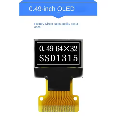 inteligente IPS OLED Screen Display 0.49 inch SSD1315 Drive IC OLED Screen Board 3.3V. 64*32 OLED LC