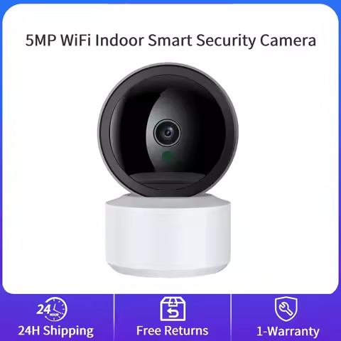 5MP Wifi Indoor Smart Security Camera for Baby Monitor Dog Camera 4.0X Zoom Ultra Long IR Vision Dis