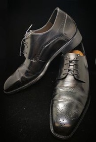 LA NEW 黑色 雕花 牛津氣墊皮鞋 #二手婚鞋#只穿過一次#免運