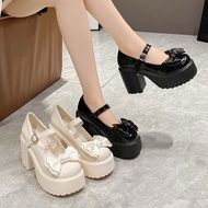 (Secondhand Shirt) 9 Cm Thick Heel Shoes.