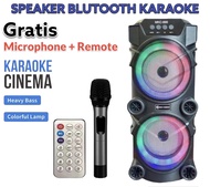 Terbaru Paling Diminati …. Speaker Bluetooth Karaoke Extra Bass MKC 999 Gratis Mic Dan Remote - Salon Aktif Wireless Super Bass Radio FM