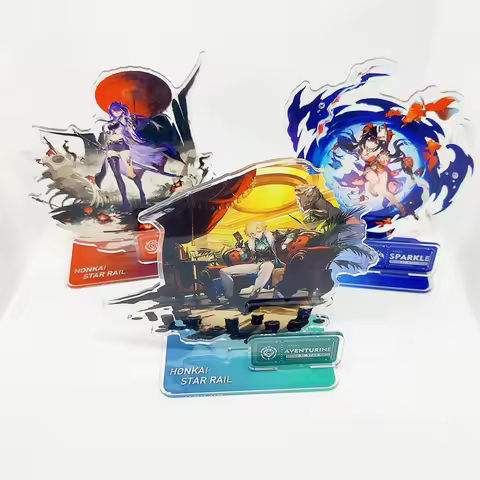 Game Honkai Star Rail Figures Aventurine Acheron Sparkle Anime Acrylic Stand Model Desk Ornaments Fa