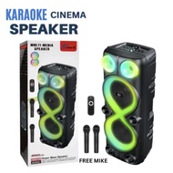 ZQS-8238 Super Bass Bluetooth Speaker 40W 8-inch*2 subwoofer wireless party speaker with RGB lights 