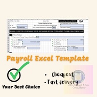 Salary and Payroll template Automatic Generate EPF, SOCSO and EIS listing together generate EA Form 