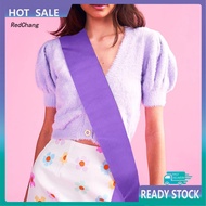 RC~  Party Sash Blank Solid Color Costume Accessory Fabric Bride Shoulder Strap Wedding Award Ceremo