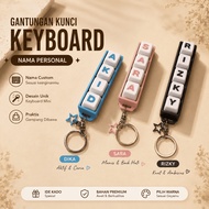 GANTUNGAN Custom Name Keyboard Keychain | Clicky Mini Keyboard Custom Gift Keyboard Fidget Clicker