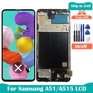 OLED/Incell For Samsung A51 A515 A515F A515F/DS A515FD LCD Display Touch Screen Digitizer Assembly w