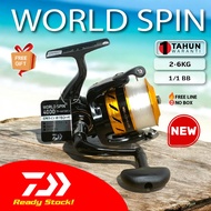 DAIWA WORLD SPIN SPINING FISHING REEL 2017 MESIN PANCING FREE LINE TALI DENGAN TALI MAMPU MILIK