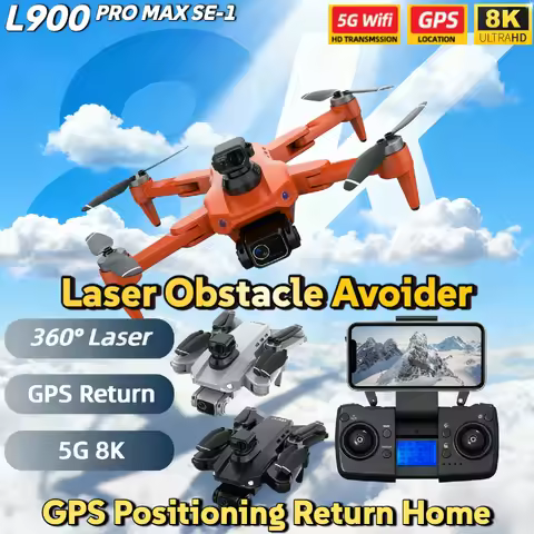 L900 Pro MAX SE-1 4K 8K GPS Drone with Laser Avoidance 3000M Control Range Auto GPS Return Follow Me