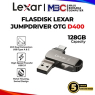 Lexar JumpDrive D400 128GB USB 3.1 Type C Dual Drive OTG Flashdisk