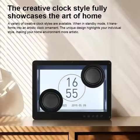 Transparent Dynamic Floating Lyrics Display Wireless Speaker with Subtitles Atmosphere Lamp Retro De