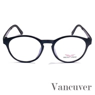 แว่นตา สำหรับตัดเลนส์ แว่นสายตา กรอบแว่นตา Fashion รุ่น Vancuver 1627 กรอบเต็ม Rectangle ทรงรี ขาข้อต่อ วัสดุ พลาสติก พีซี เกรด รับตัดเลนส์ทุกชนิด