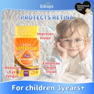 Ddrops Kids Eye Care Gummy. Lutein Supplement for Children.Protect Eyesight.叶黄素护眼软糖/保护视力/预防近视 (Orang