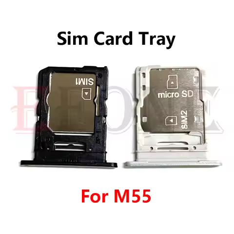For Samsung Galaxy M15 M55 SM-M156 SM-M556 5G Sim Card Slot Tray Holder Sim Card Reader Socket