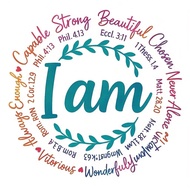 1pc/2pcs/3pcs I Am Bible Verse Iron-On Decal - Inspirational Christian Vinyl Stickers With Colorful 