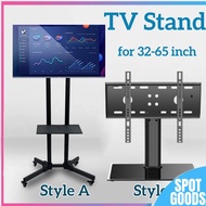 Msia READYTV Stand For 32-65 Inch LCD Portable Mobile TV Trolley Bracket Adjustable Mobile All-in-one TV Floor Cart