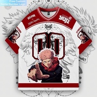 VELVOR PREMIUM OVERSIZE ANIME JERSEY CHILDREN Jersey JUJUTSU KAISEN 00 SERIES NUMBER JERSEY FULL Jer